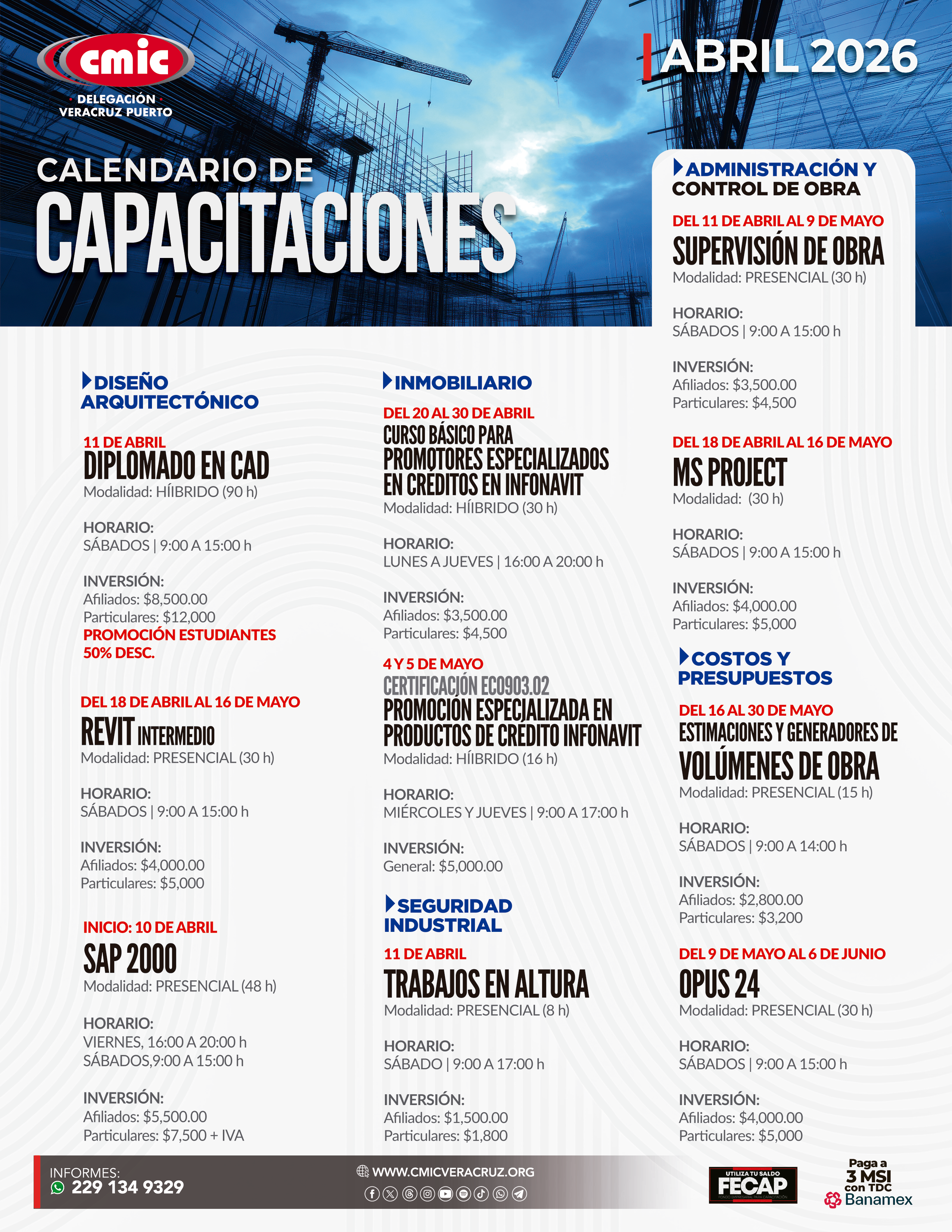 Calendario de Cursos