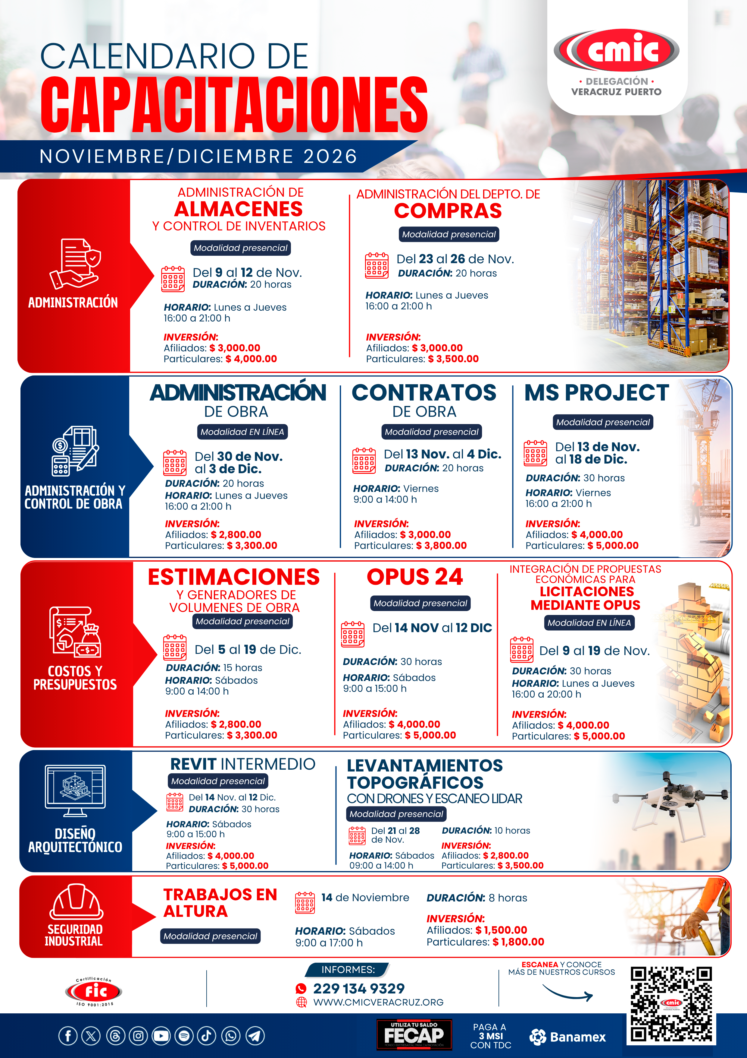 Calendario de Cursos