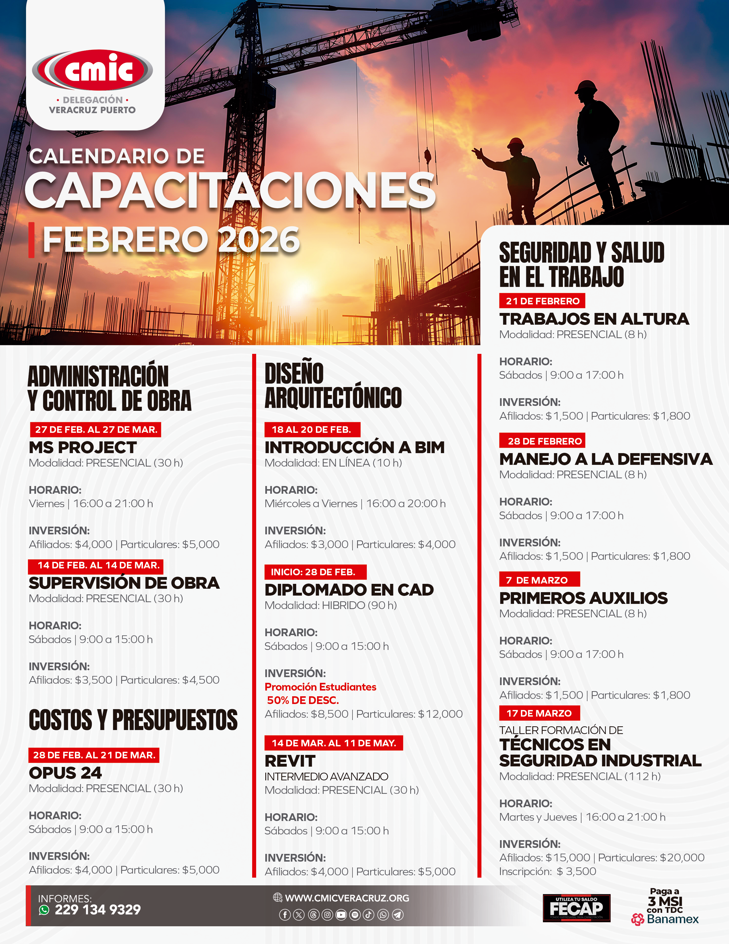 Calendario de Cursos