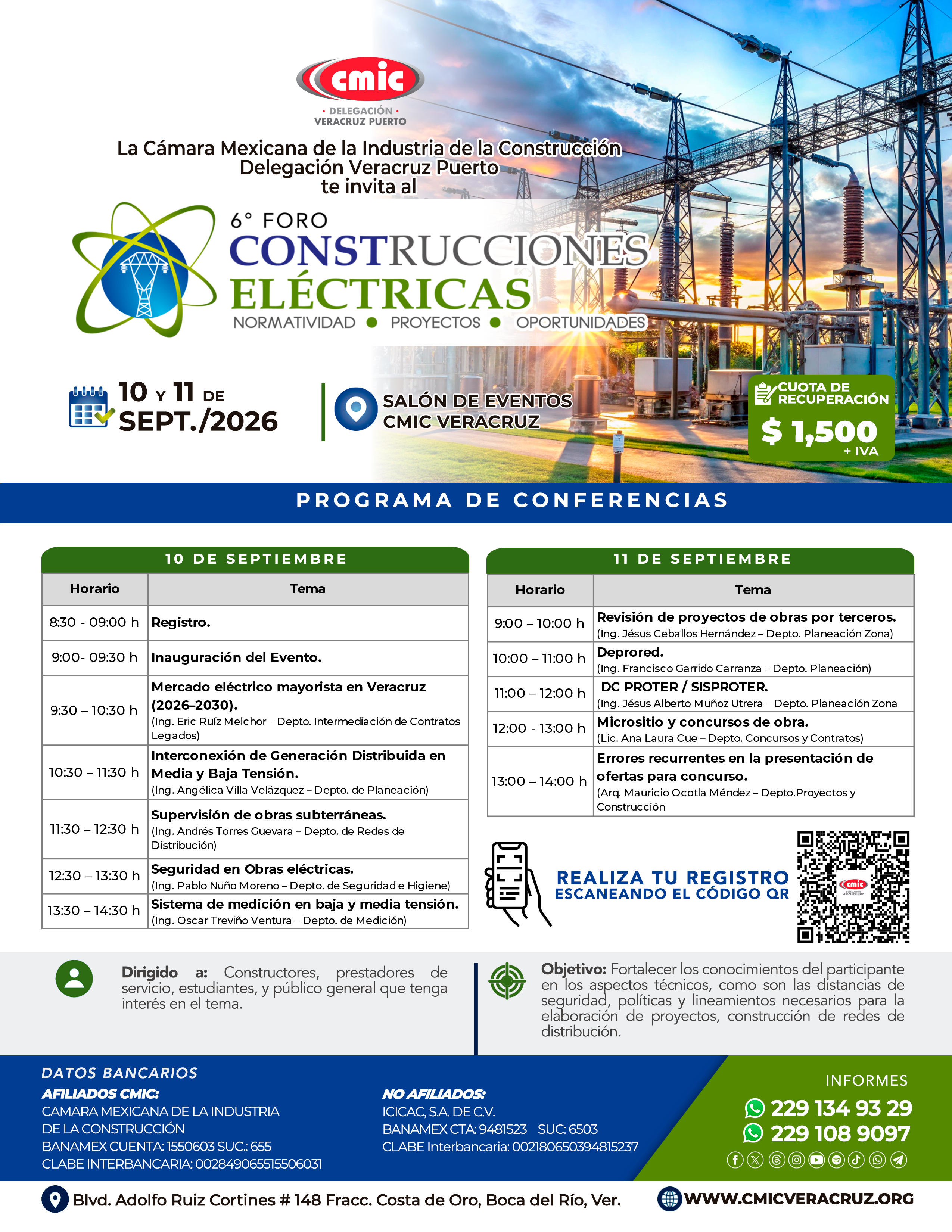 6° FORO CONSTRUCCIONES ELÉCTRICAS